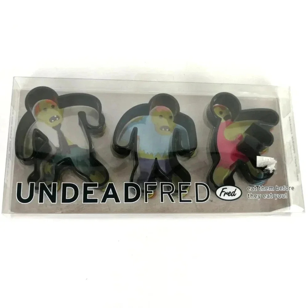 Undead Fred Cookie Cutters  Metal‎ Box Set of 3 New
